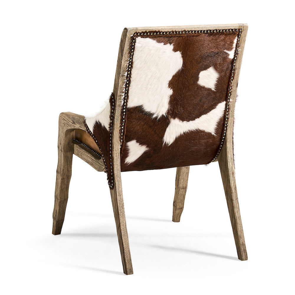 Jonathan Charles Fine Furniture - Echo Canyon Leather & Hide Side Chair - 491238-FDO-SC-L044 view 3