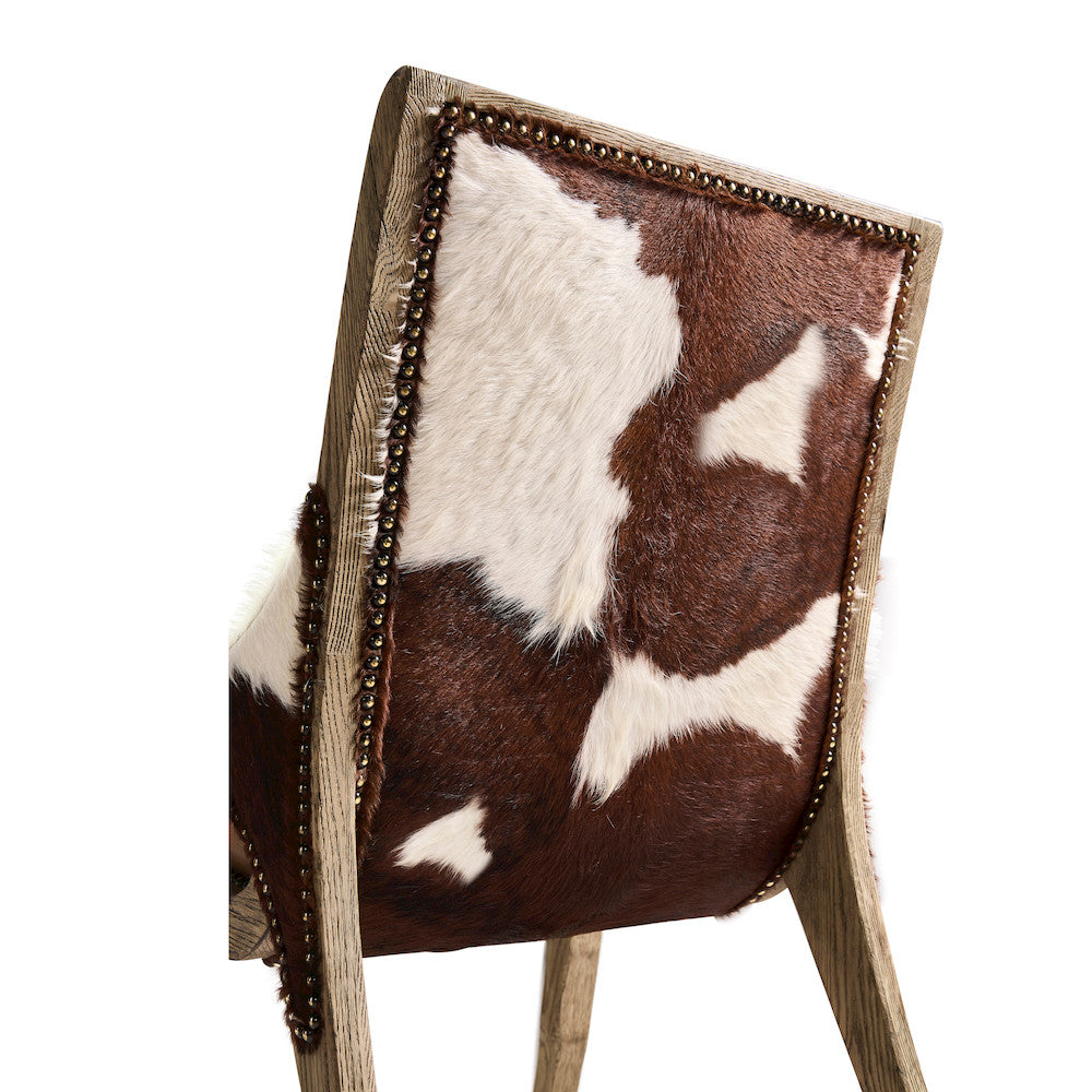 Jonathan Charles Fine Furniture - Echo Canyon Leather & Hide Side Chair - 491238-FDO-SC-L044 view 8