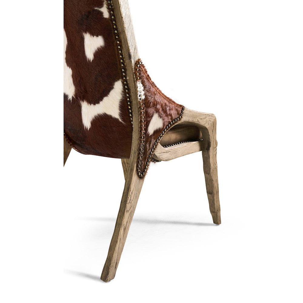 Jonathan Charles Fine Furniture - Echo Canyon Leather & Hide Side Chair - 491238-FDO-SC-L044 view 9