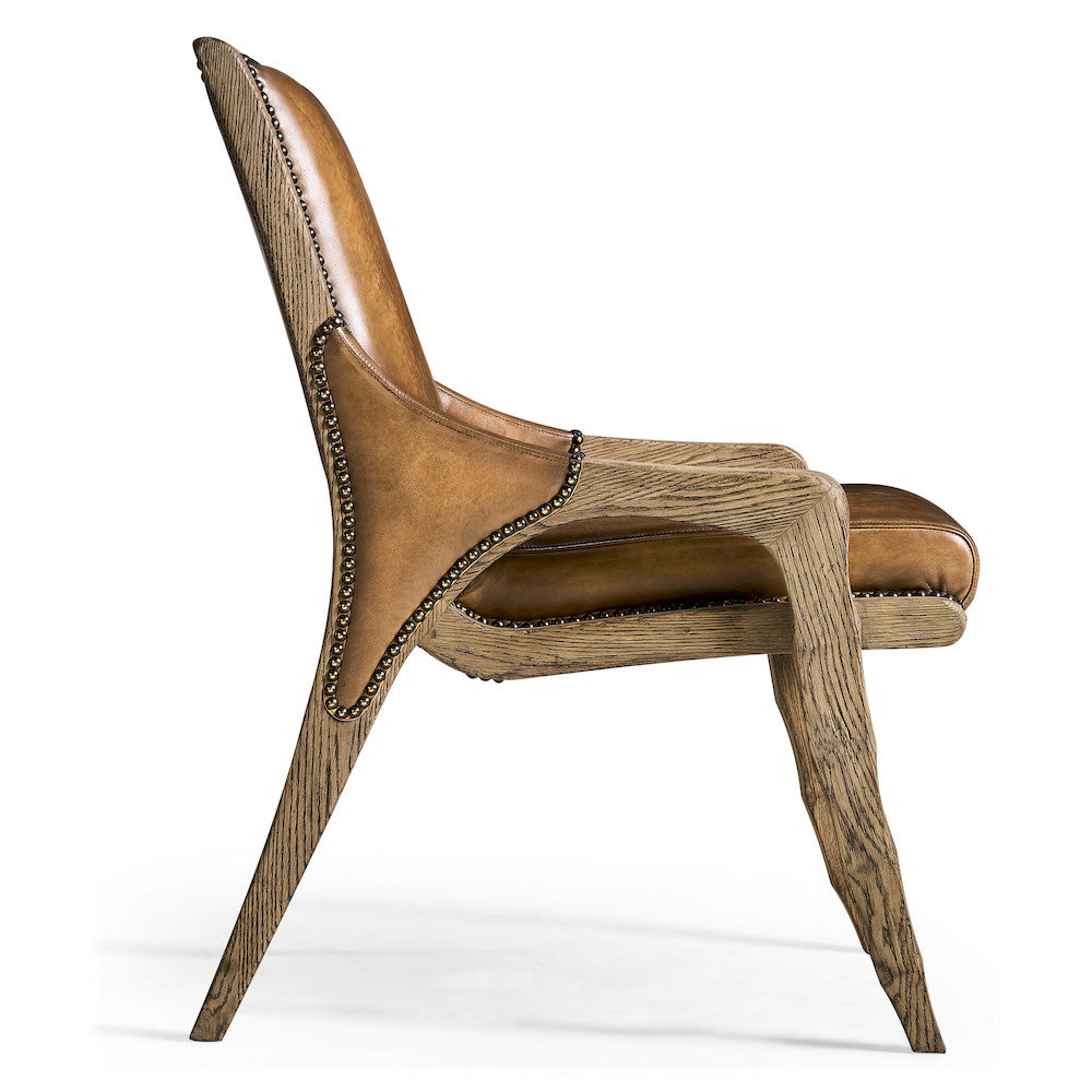 Jonathan Charles Fine Furniture - Echo Canyon Leather Side Chair - 491238-FDO-SC-L040 view 4