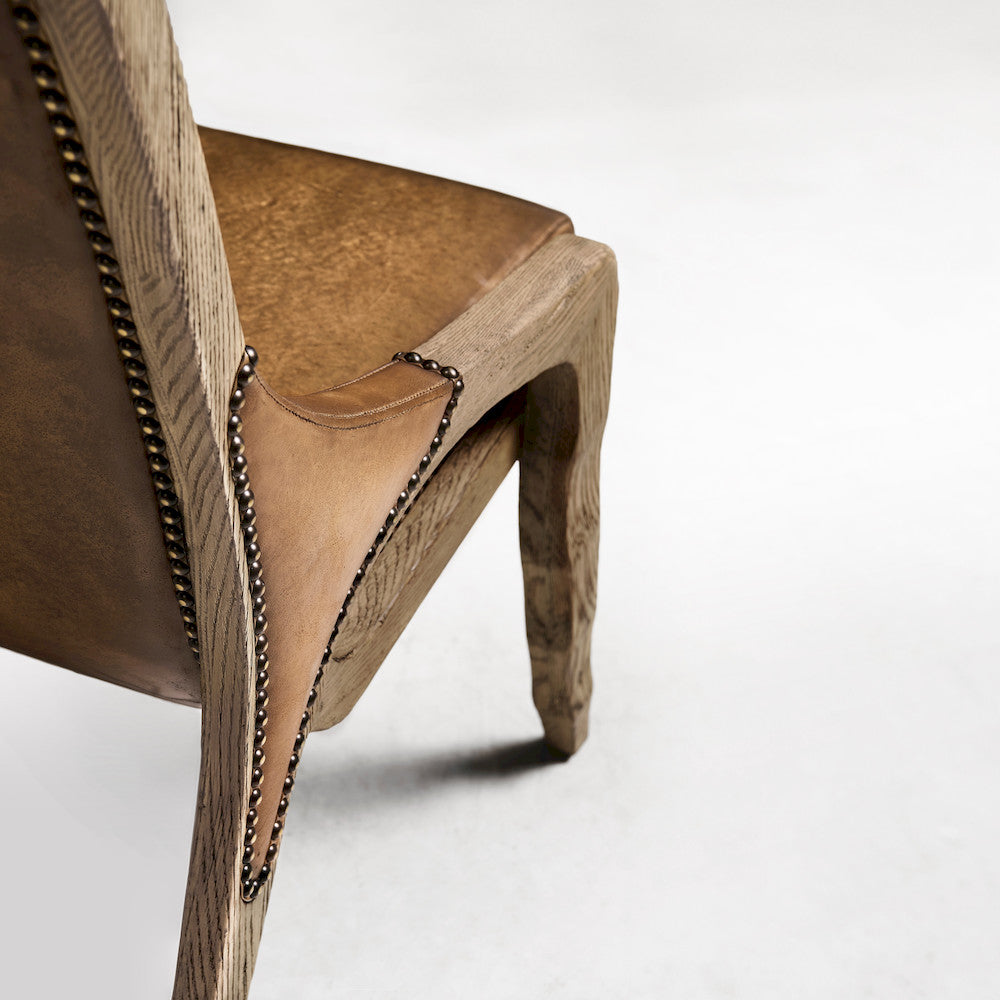 Jonathan Charles Fine Furniture - Echo Canyon Leather Side Chair - 491238-FDO-SC-L040 view 8