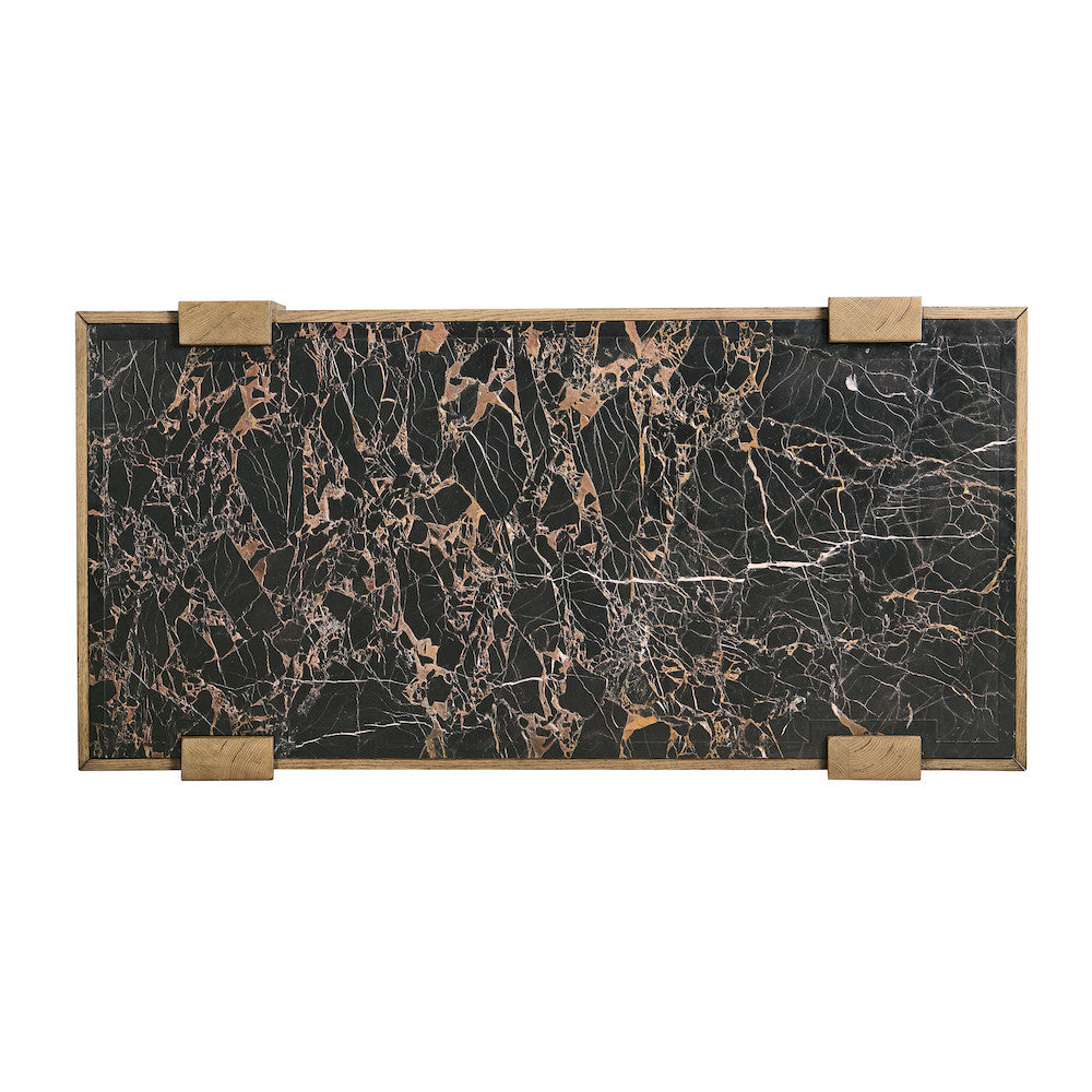 Jonathan Charles Fine Furniture - Echo Canyon Marble Rectangular Cocktail Table - 491263-FDO view 5