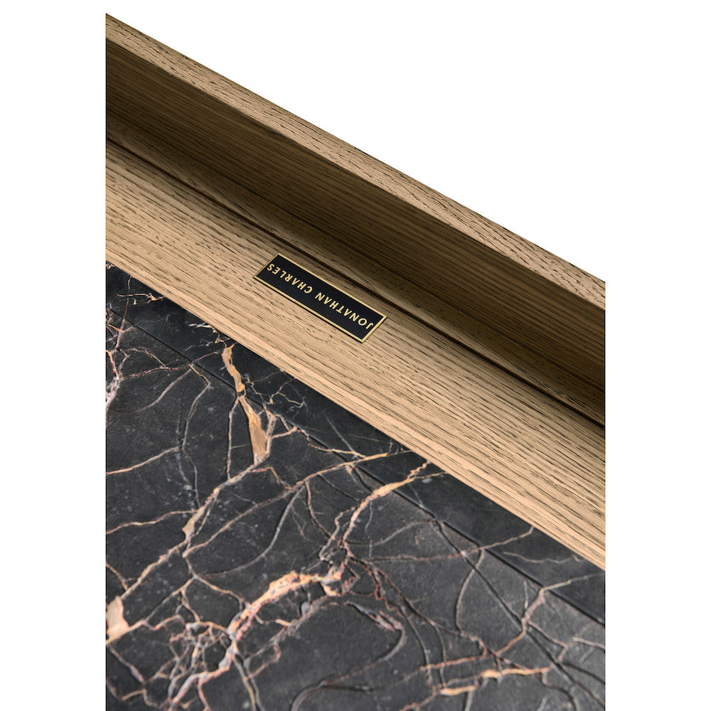 Jonathan Charles Fine Furniture - Echo Canyon Marble Rectangular Cocktail Table - 491263-FDO view 7