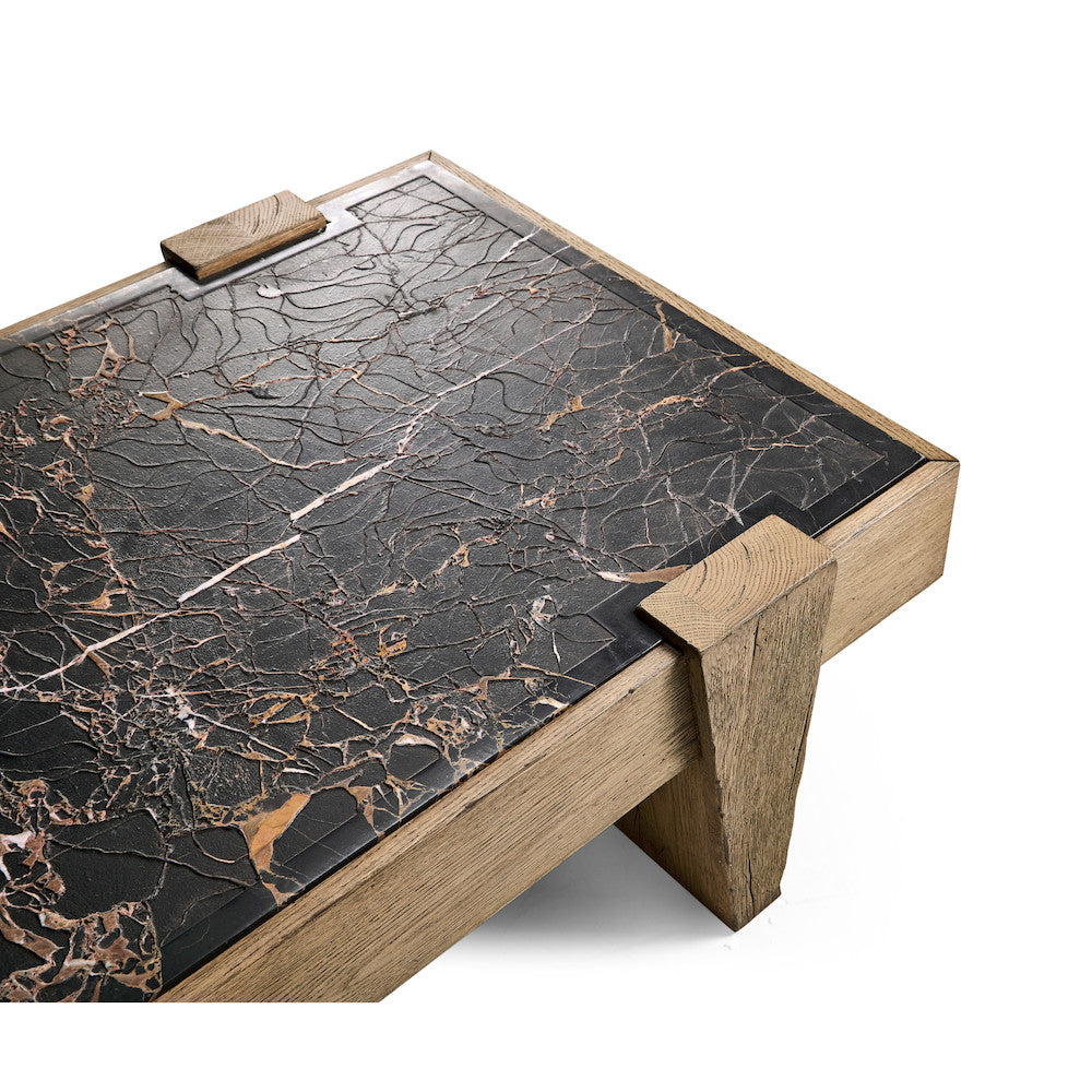 Jonathan Charles Fine Furniture - Echo Canyon Marble Rectangular Cocktail Table - 491263-FDO view 8