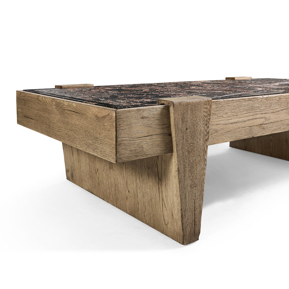 Jonathan Charles Fine Furniture - Echo Canyon Marble Rectangular Cocktail Table - 491263-FDO view 12