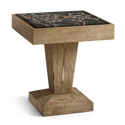 Jonathan Charles Fine Furniture - Echo Canyon Square Marble Side Table - 491285-FDO view 1
