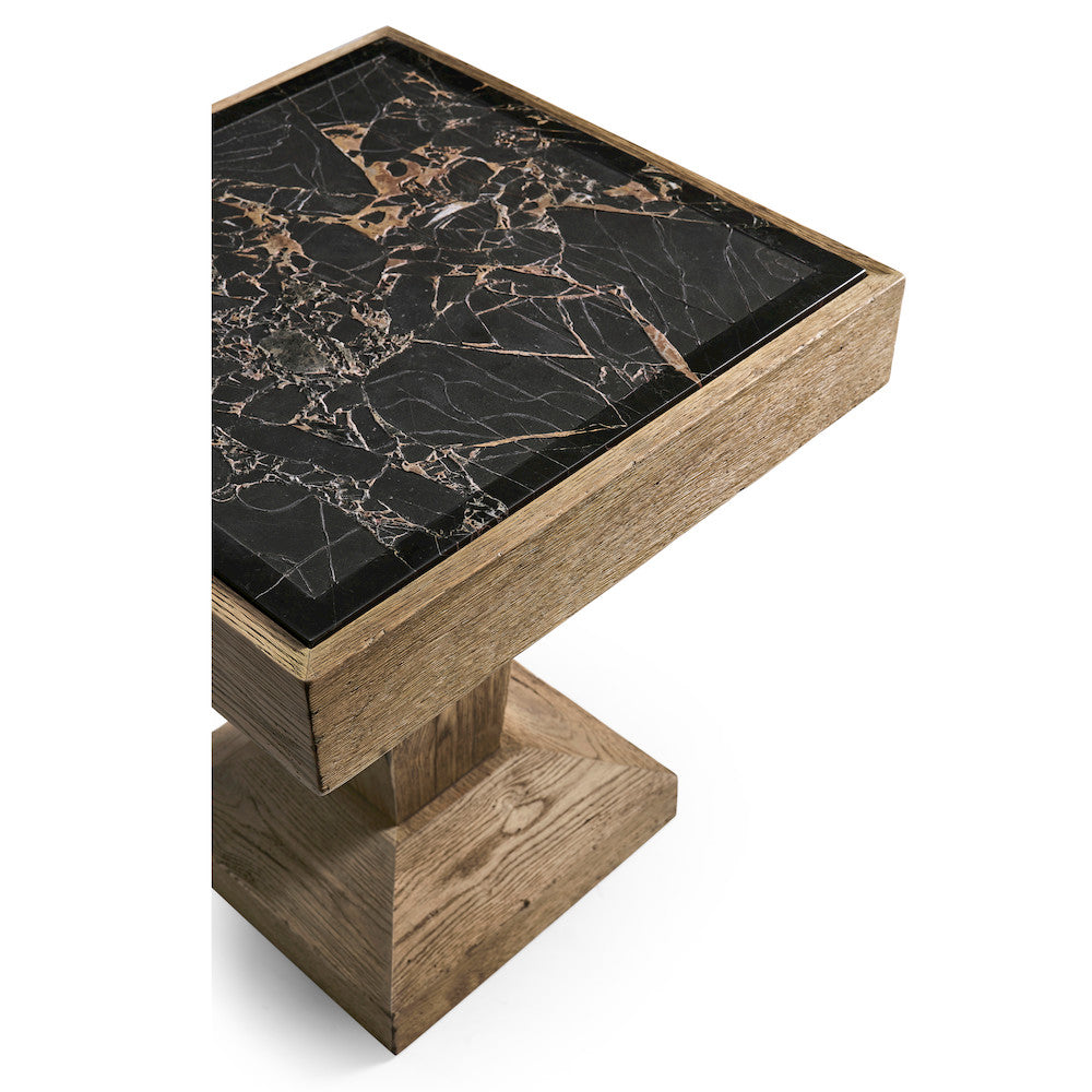Jonathan Charles Fine Furniture - Echo Canyon Square Marble Side Table - 491285-FDO view 5
