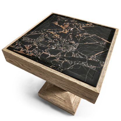 Jonathan Charles Fine Furniture - Echo Canyon Square Marble Side Table - 491285-FDO view 9