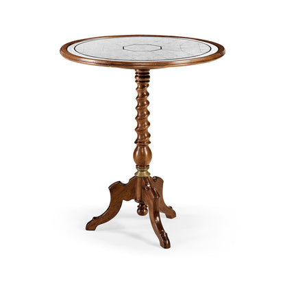 Jonathan Charles Fine Furniture - Églomisé & Walnut Round Wine Table - 492134-WAL view 1