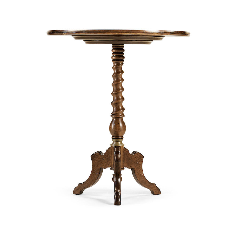 Jonathan Charles Fine Furniture - Églomisé & Walnut Round Wine Table - 492134-WAL view 2