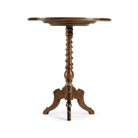 Jonathan Charles Fine Furniture - Églomisé & Walnut Round Wine Table - 492134-WAL view 2