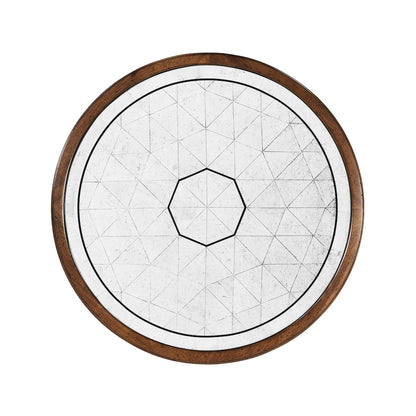 Jonathan Charles Fine Furniture - Églomisé & Walnut Round Wine Table - 492134-WAL view 3