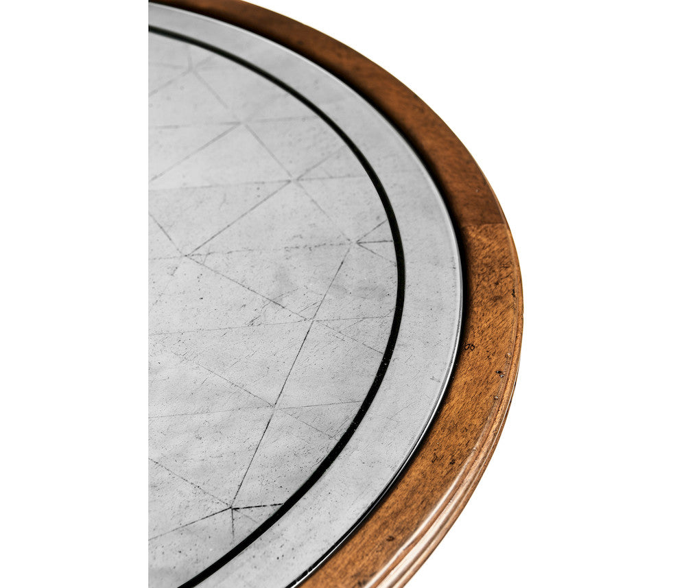 Jonathan Charles Fine Furniture - Églomisé & Walnut Round Wine Table - 492134-WAL view 4