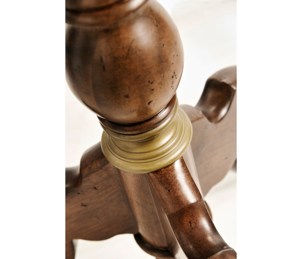 Jonathan Charles Fine Furniture - Églomisé & Walnut Round Wine Table - 492134-WAL view 6