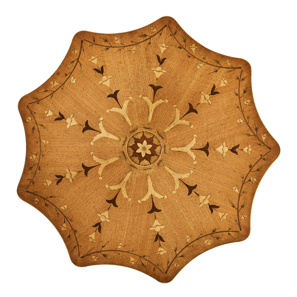 Jonathan Charles Fine Furniture - Finely Inlaid Lamp Table with Nine Sided Top - 495074-SAL view 4