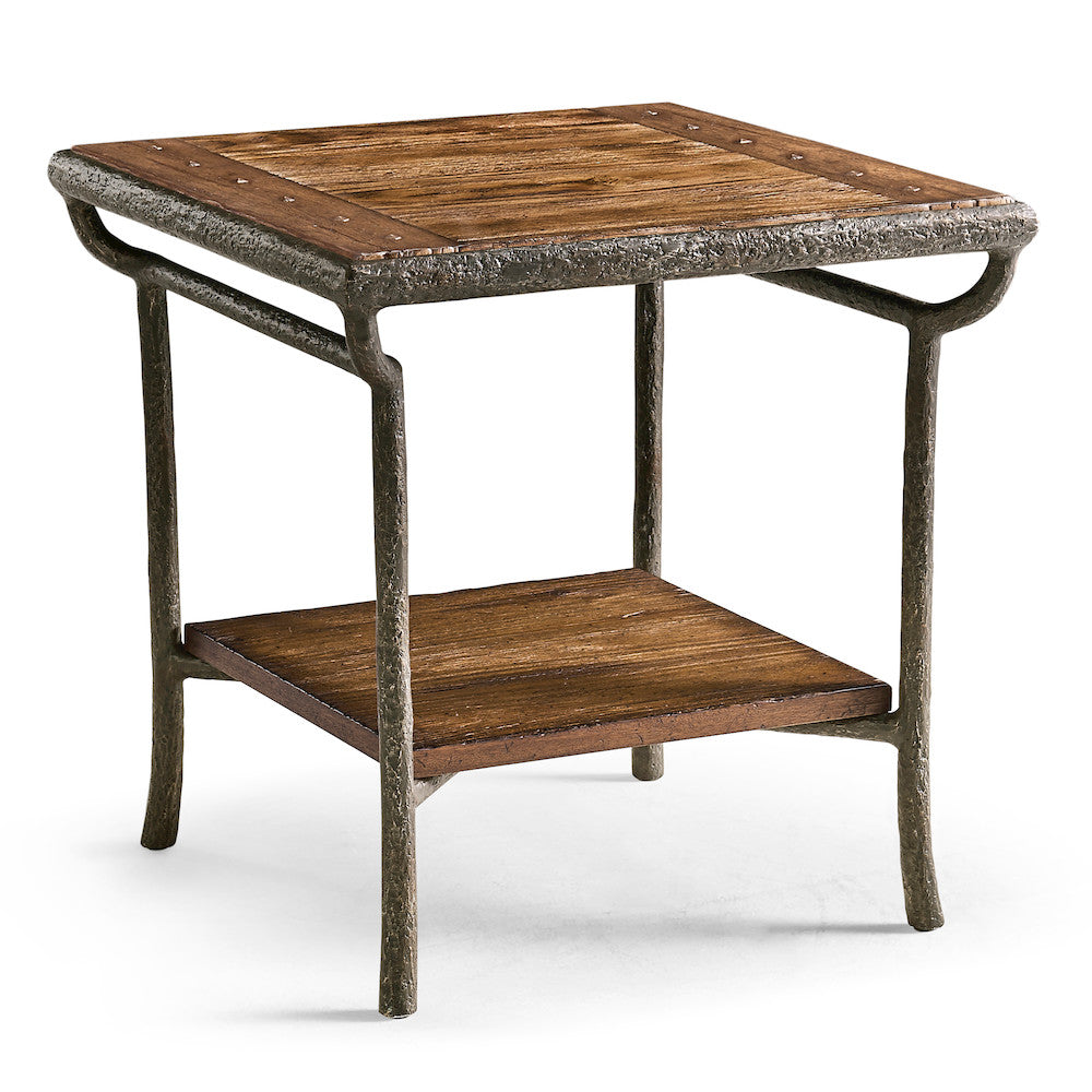 Jonathan Charles Fine Furniture - Forge Iron Square End Table - 491316-CMF view 1