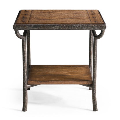 Jonathan Charles Fine Furniture - Forge Iron Square End Table - 491316-CMF view 2