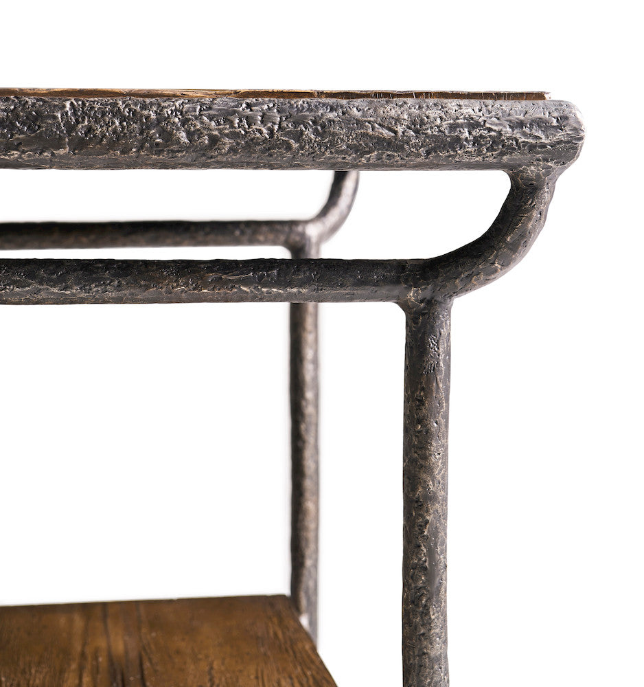 Jonathan Charles Fine Furniture - Forge Iron Square End Table - 491316-CMF view 4