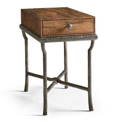 Jonathan Charles Fine Furniture - Forge Iron Storage Side Table - 491317-CMF view 1