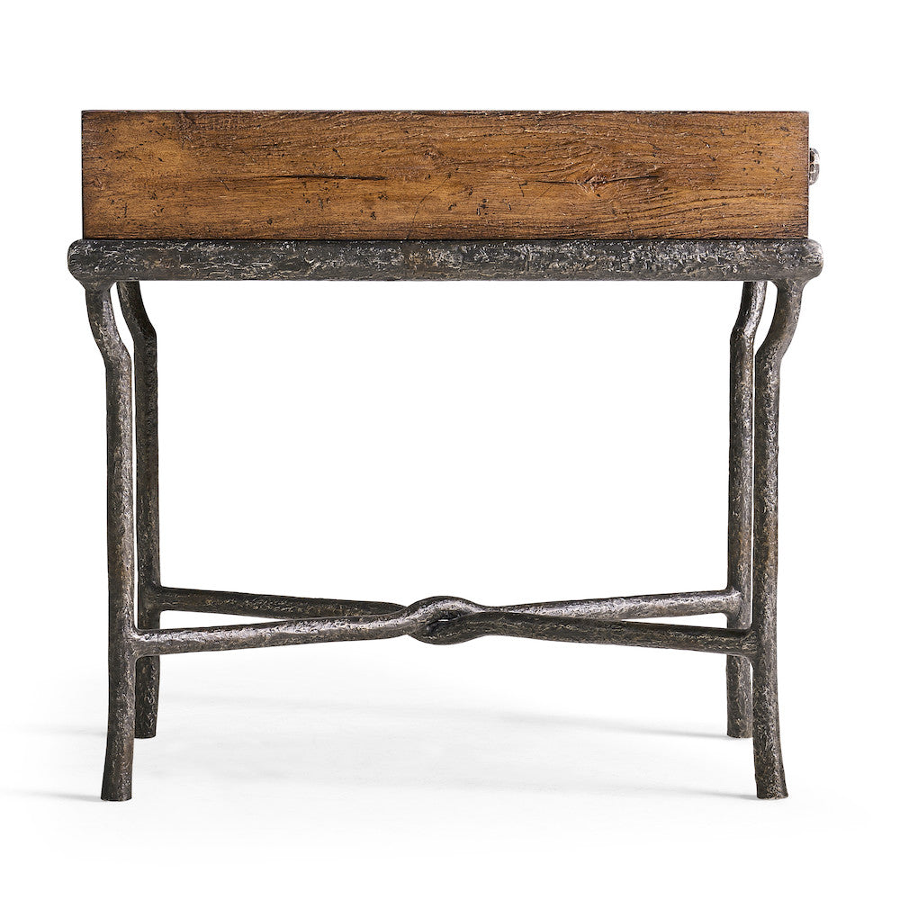 Jonathan Charles Fine Furniture - Forge Iron Storage Side Table - 491317-CMF view 3