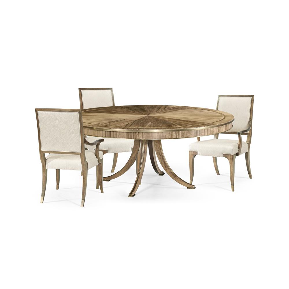 Jonathan Charles Fine Furniture - Hamilton Round Golden Amber Dining Table - 496000-72D-PGA veiw 5
