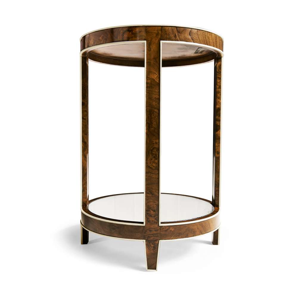 Jonathan Charles Fine Furniture - JC Modern - Jacques Round End Table - 007-3-DN1-WBL veiw 2