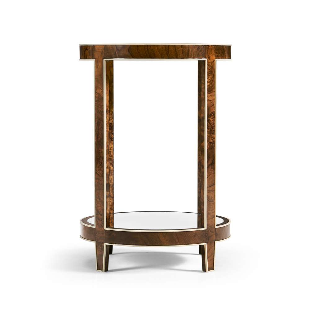 Jonathan Charles Fine Furniture - JC Modern - Jacques Round End Table - 007-3-DN1-WBL veiw 3