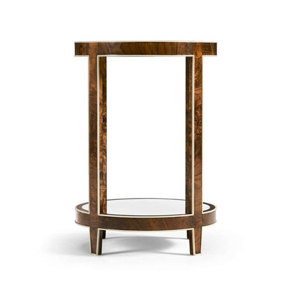 Jonathan Charles Fine Furniture - JC Modern - Jacques Round End Table - 007-3-DN1-WBL veiw 3