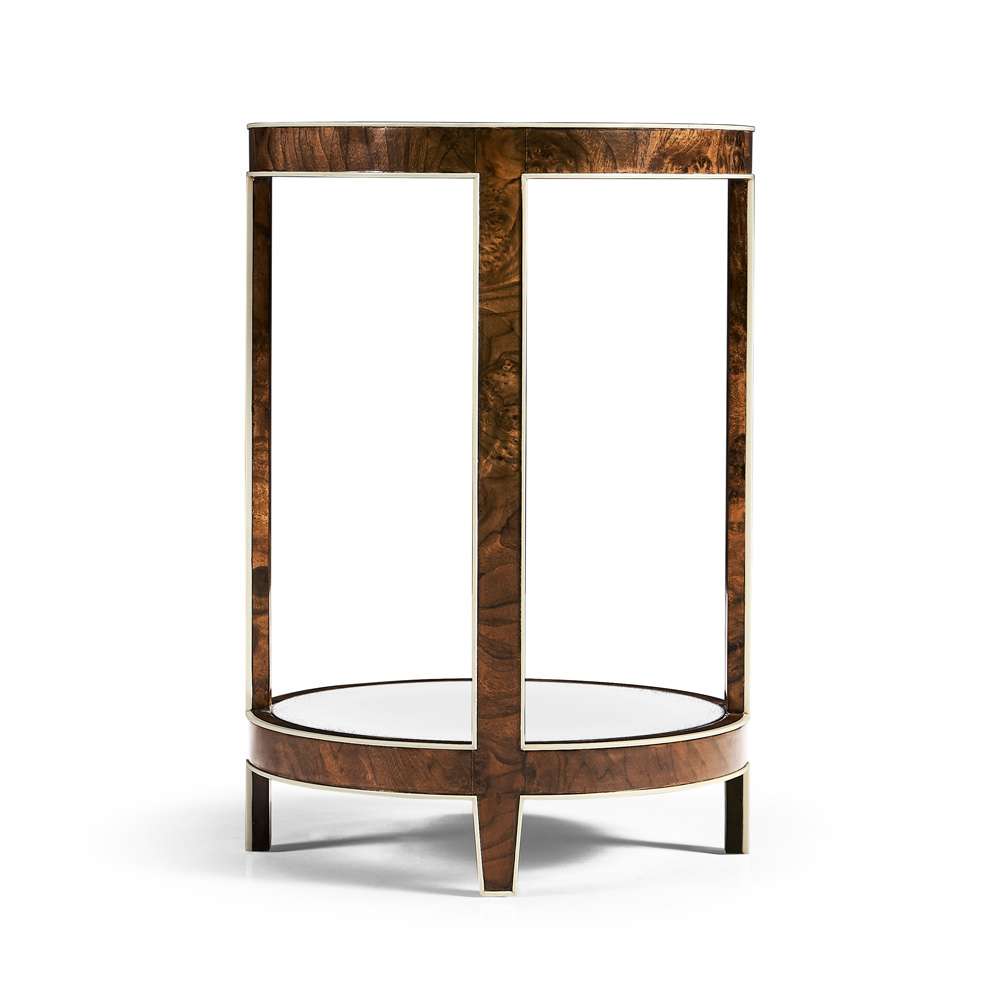 Jonathan Charles Fine Furniture - JC Modern - Jacques Round End Table - 007-3-DN1-WBL veiw 4