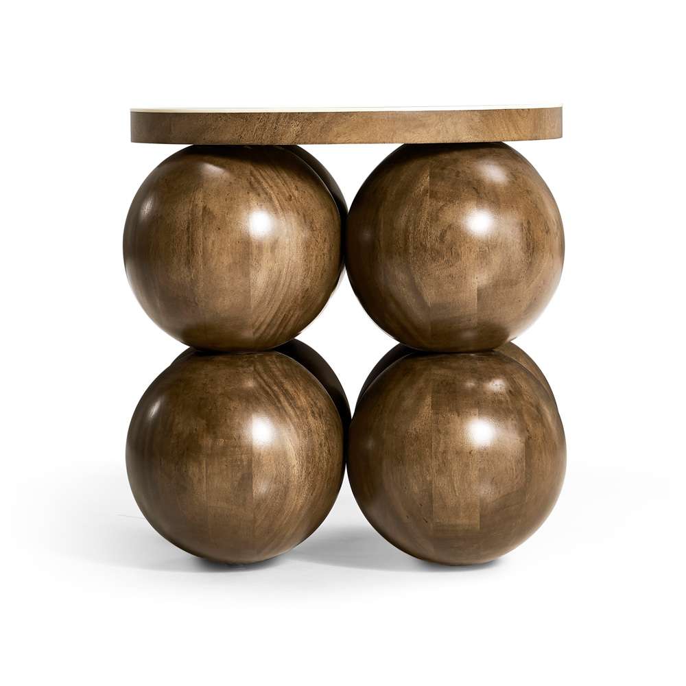 Jonathan Charles Fine Furniture - JC Modern - Orb Round Accent Table - 007-3-DQ0-MBM veiw 2