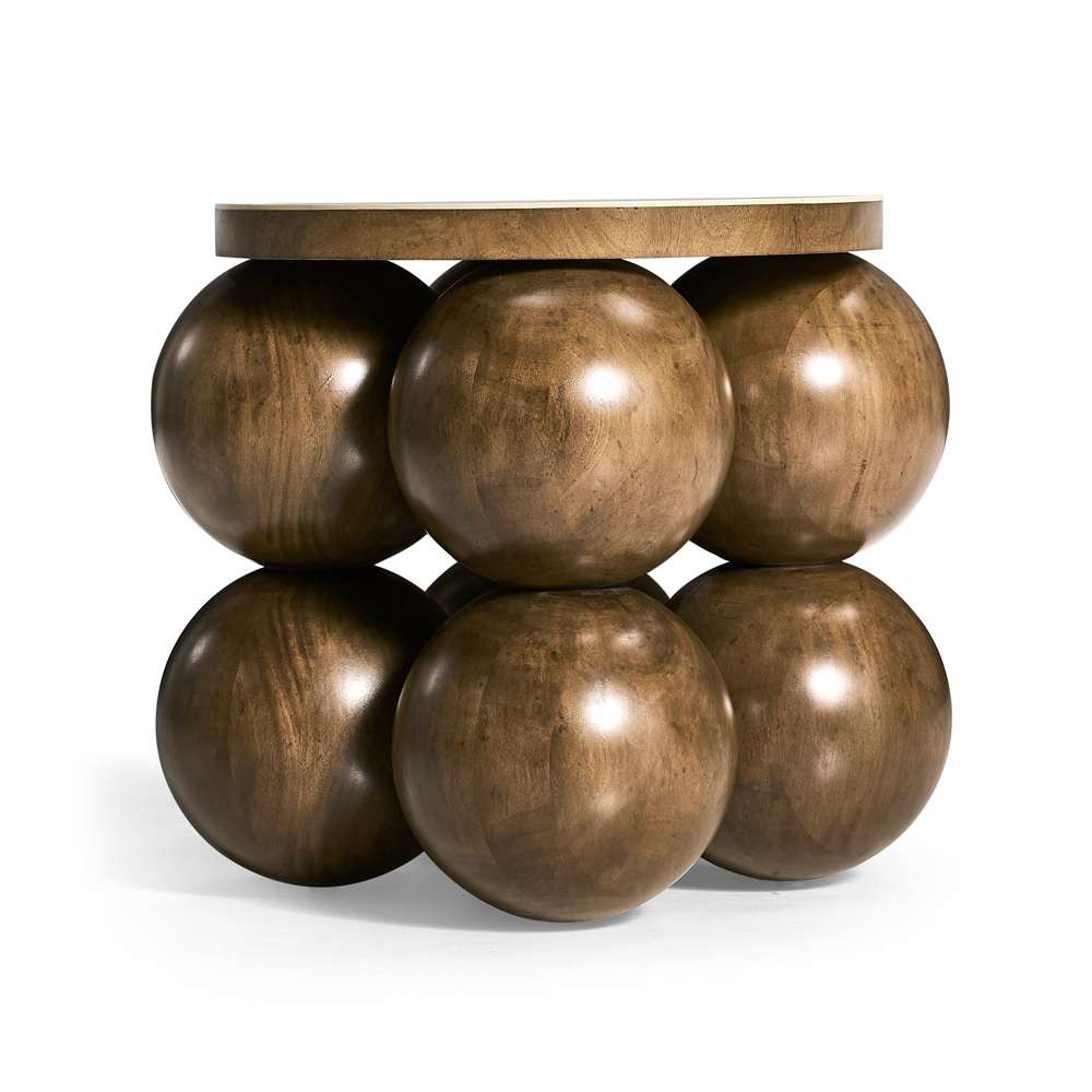 Jonathan Charles Fine Furniture - JC Modern - Orb Round Accent Table - 007-3-DQ0-MBM veiw 3