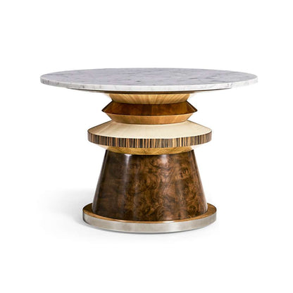 Jonathan Charles Fine Furniture - JC Modern - Rook Round Cocktail Table - 007-3-DL0-NCL veiw 1