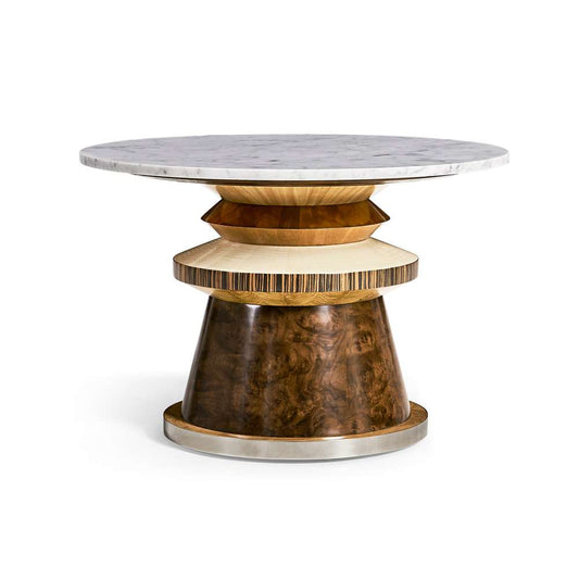 Jonathan Charles Fine Furniture - JC Modern - Rook Round Cocktail Table - 007-3-DL0-NCL veiw 1