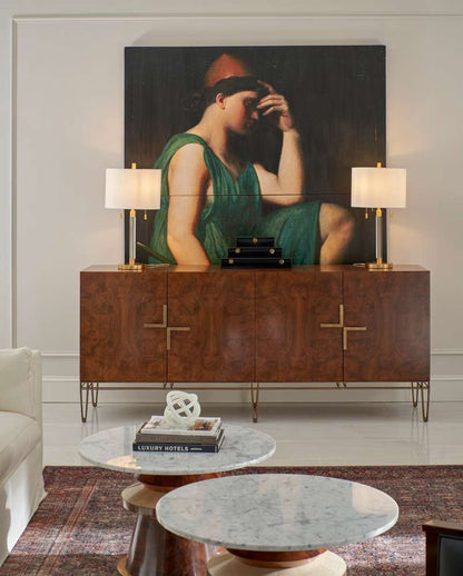 Jonathan Charles Fine Furniture - JC Modern - Rook Round Cocktail Table - 007-3-DL0-NCL veiw 5