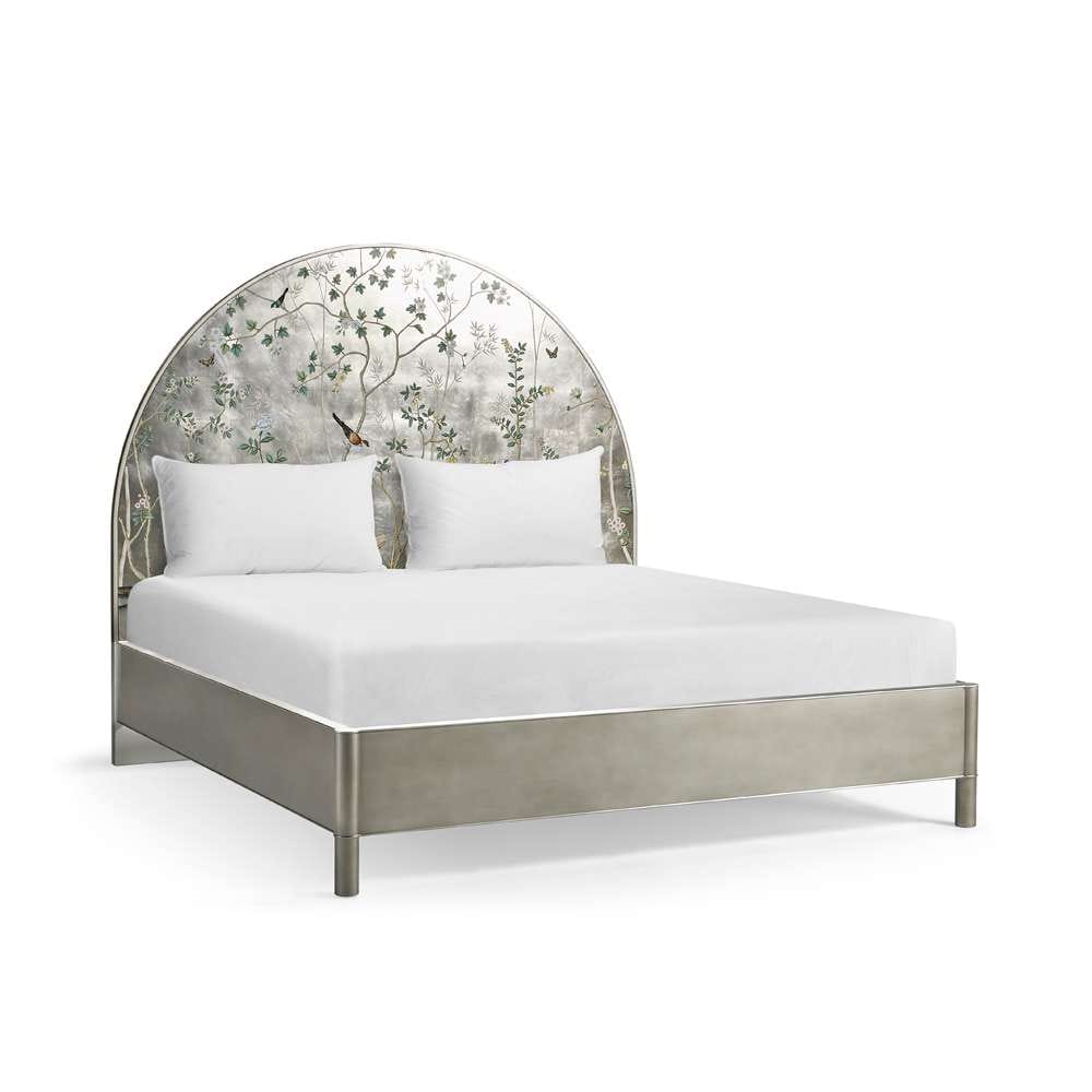 Jonathan Charles Fine Furniture - JC Modern - Shimmering Moon Half Round King Panel Bed - 004-1-113-HPS veiw 1