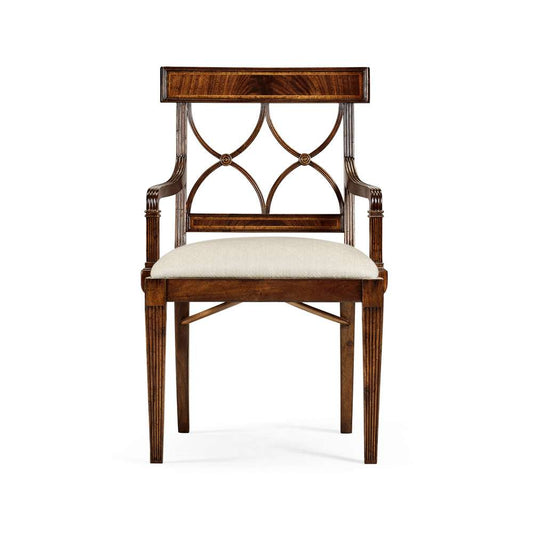 Jonathan Charles Fine Furniture - JC Traditional - Buckingham Regency Mahogany Curved Back Arm Chair - 494347-AC-MAH-F200 veiw 2