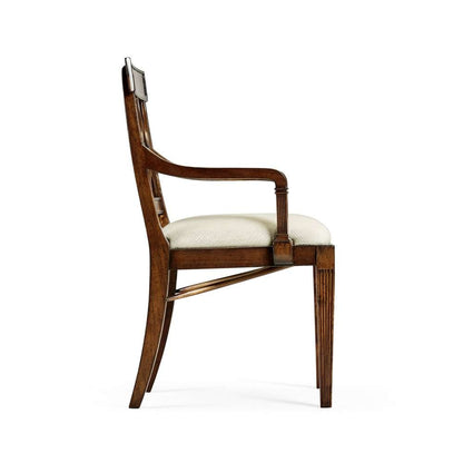 Jonathan Charles Fine Furniture - JC Traditional - Buckingham Regency Mahogany Curved Back Arm Chair - 494347-AC-MAH-F200 veiw 3