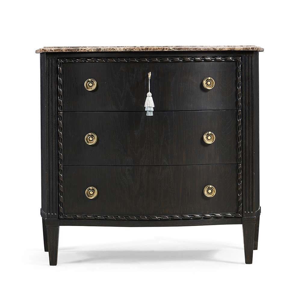Jonathan Charles Fine Furniture - JC Traditional - Tangiers Drawer Chest - 007-1-931-EBO veiw 5