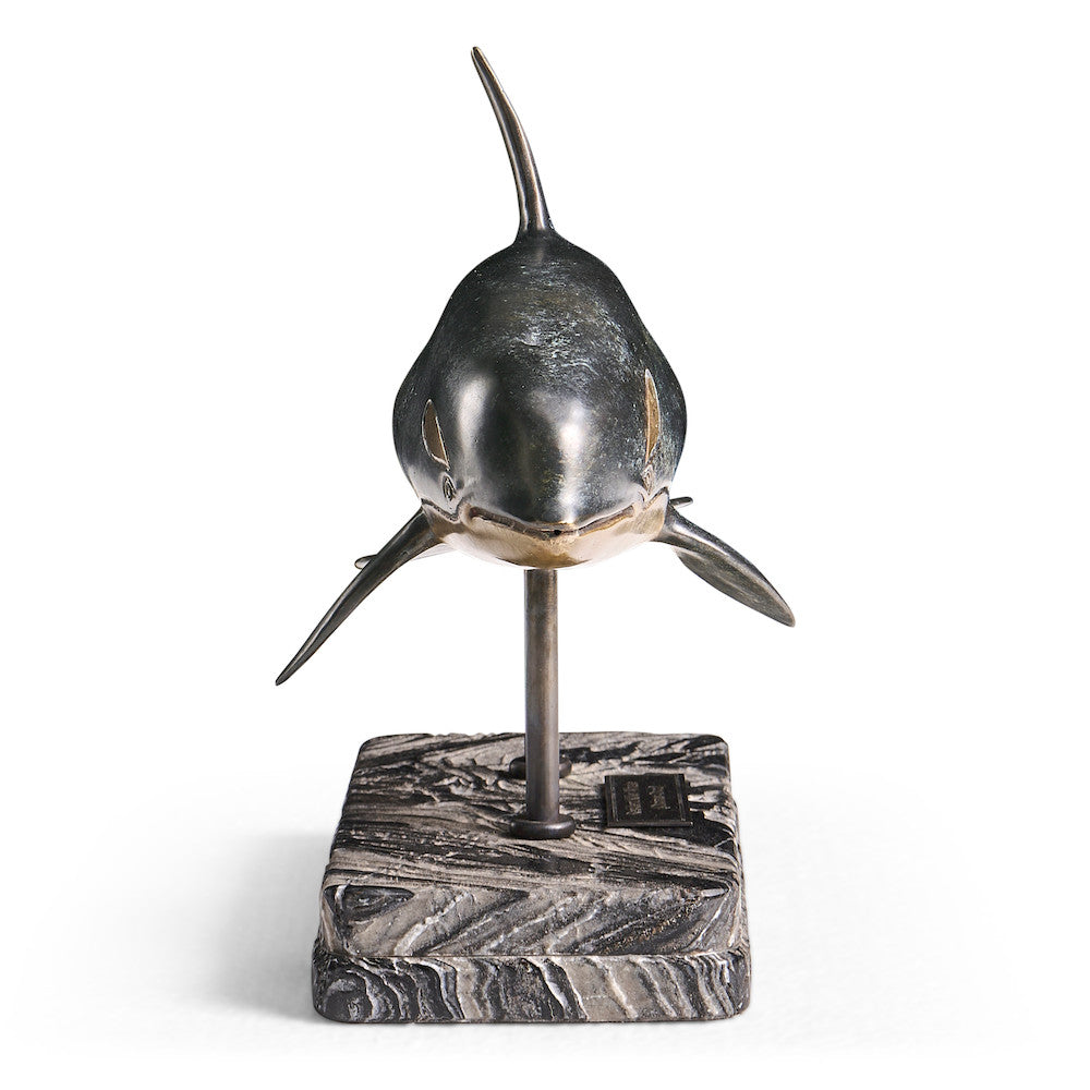 Jonathan Charles Fine Furniture - Killer Whale Bronze Statue with Marble Base - 496219-DRB view 5