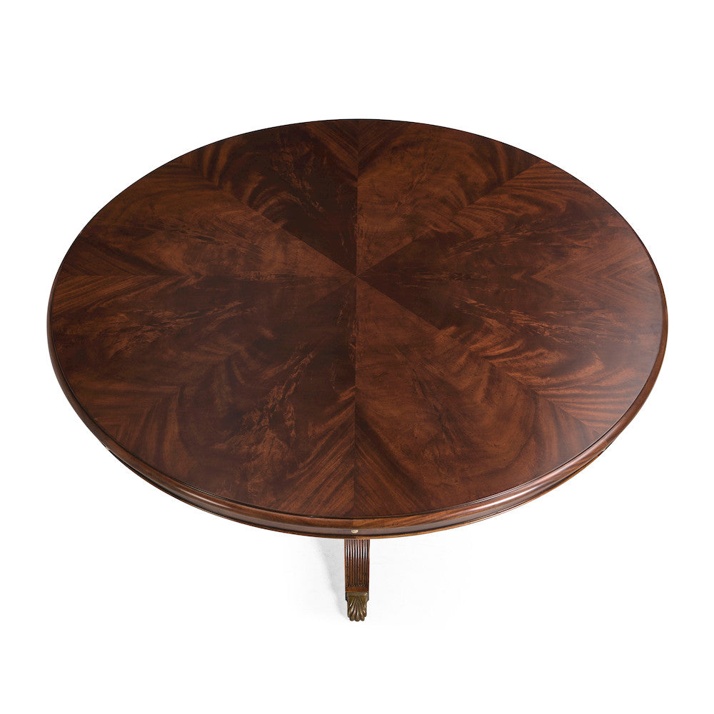 Jonathan Charles Fine Furniture - Mahogany Extending Circular Dining Table with Storage Cabinet for Leaves 66" - 493070-66D-MAH view 7