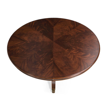 Jonathan Charles Fine Furniture - Mahogany Extending Circular Dining Table with Storage Cabinet for Leaves 66" - 493070-66D-MAH view 7