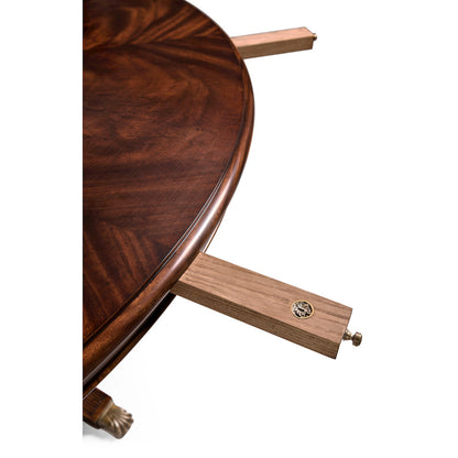 Jonathan Charles Fine Furniture - Mahogany Extending Circular Dining Table with Storage Cabinet for Leaves 66" - 493070-66D-MAH view 11