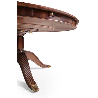 Jonathan Charles Fine Furniture - Mahogany Extending Circular Dining Table with Storage Cabinet for Leaves 66" - 493070-66D-MAH view 13