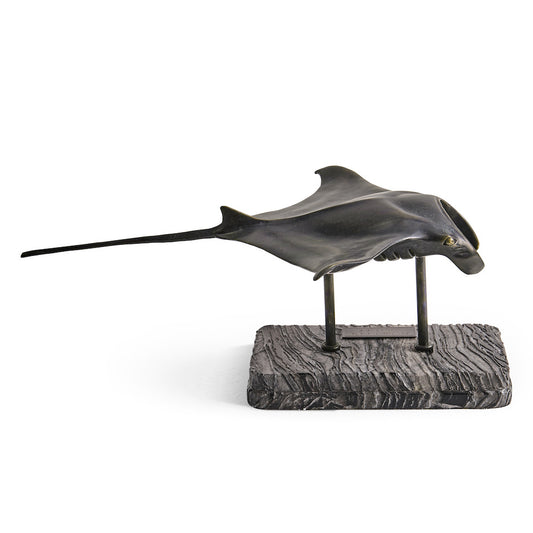 Jonathan Charles Fine Furniture - Manta Ray Bronze Statue with Marble Base - 496215-DRB view 2