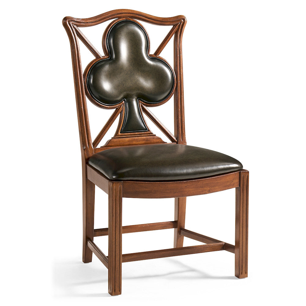 Jonathan Charles Fine Furniture - Playing Card "Club" Side Chair - 493360-SC-WAL-L007 view 1