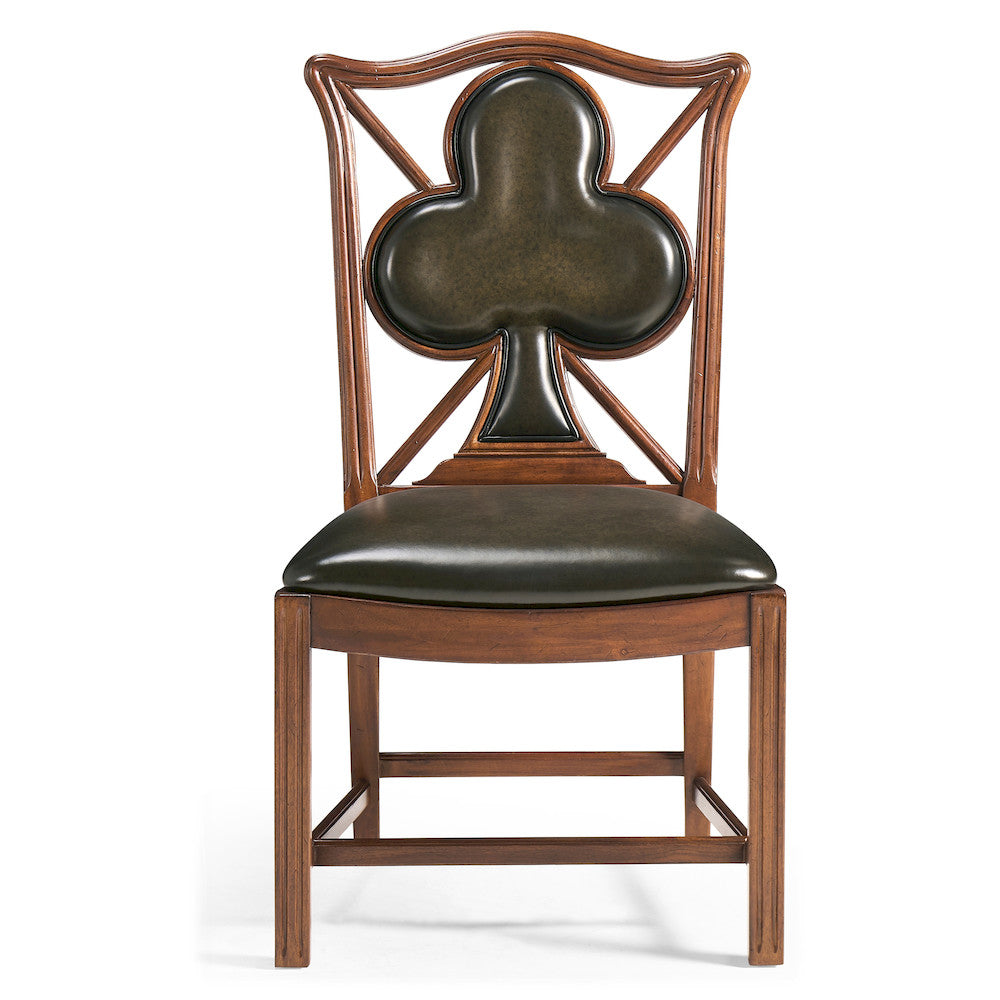 Jonathan Charles Fine Furniture - Playing Card "Club" Side Chair - 493360-SC-WAL-L007 view 2