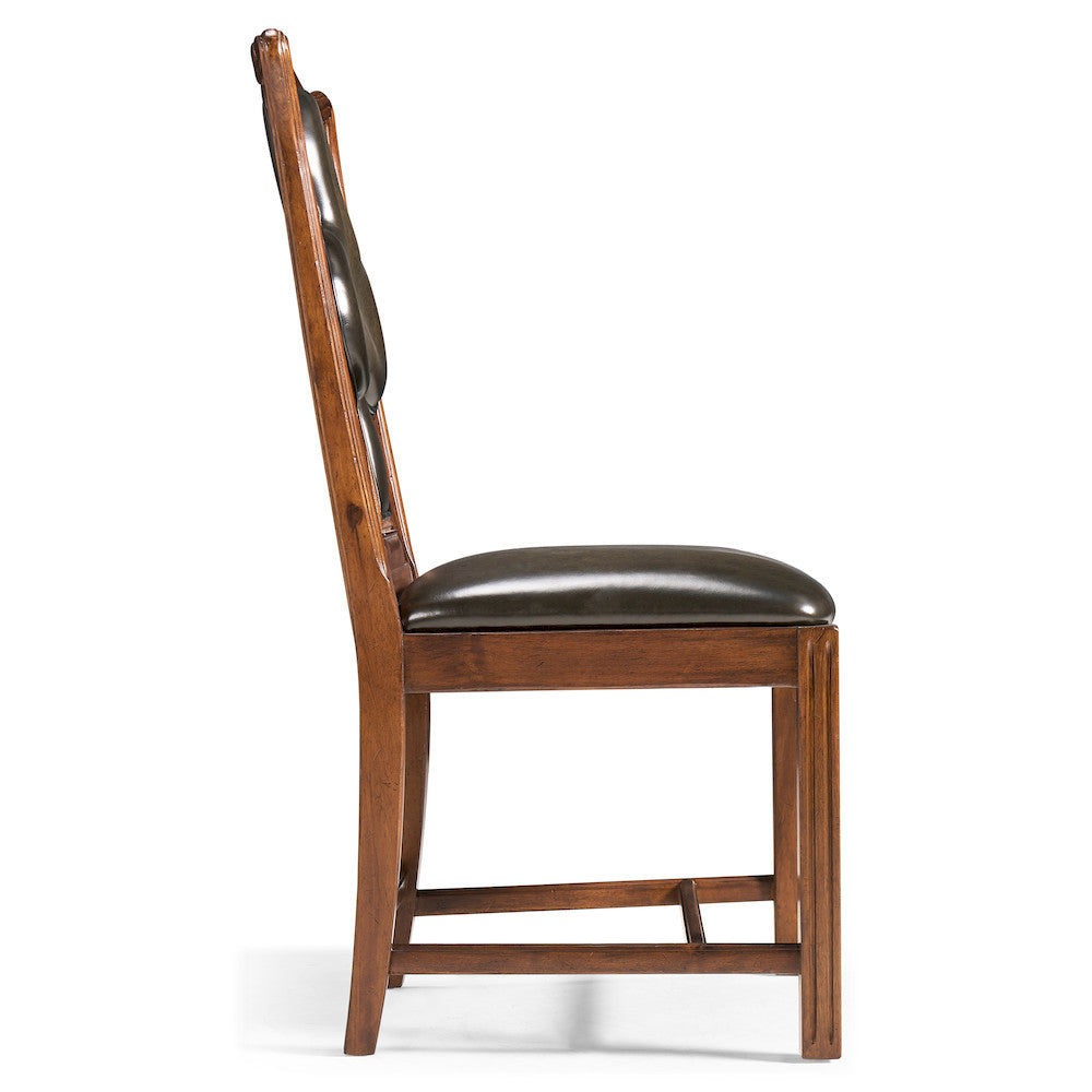 Jonathan Charles Fine Furniture - Playing Card "Club" Side Chair - 493360-SC-WAL-L007 view 4