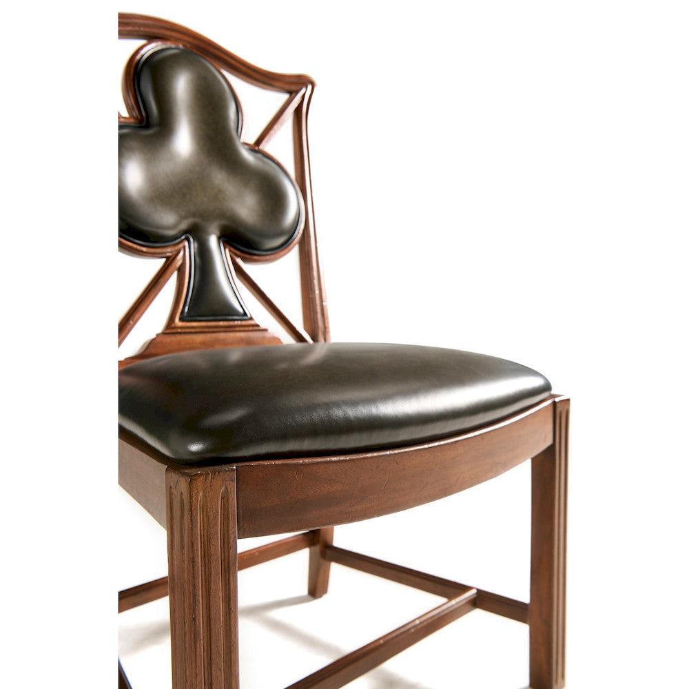 Jonathan Charles Fine Furniture - Playing Card "Club" Side Chair - 493360-SC-WAL-L007 view 7