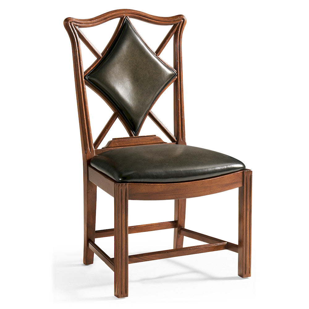 Jonathan Charles Fine Furniture - Playing Card "Diamond" Side Chair - 493362-SC-WAL-L007 view 1