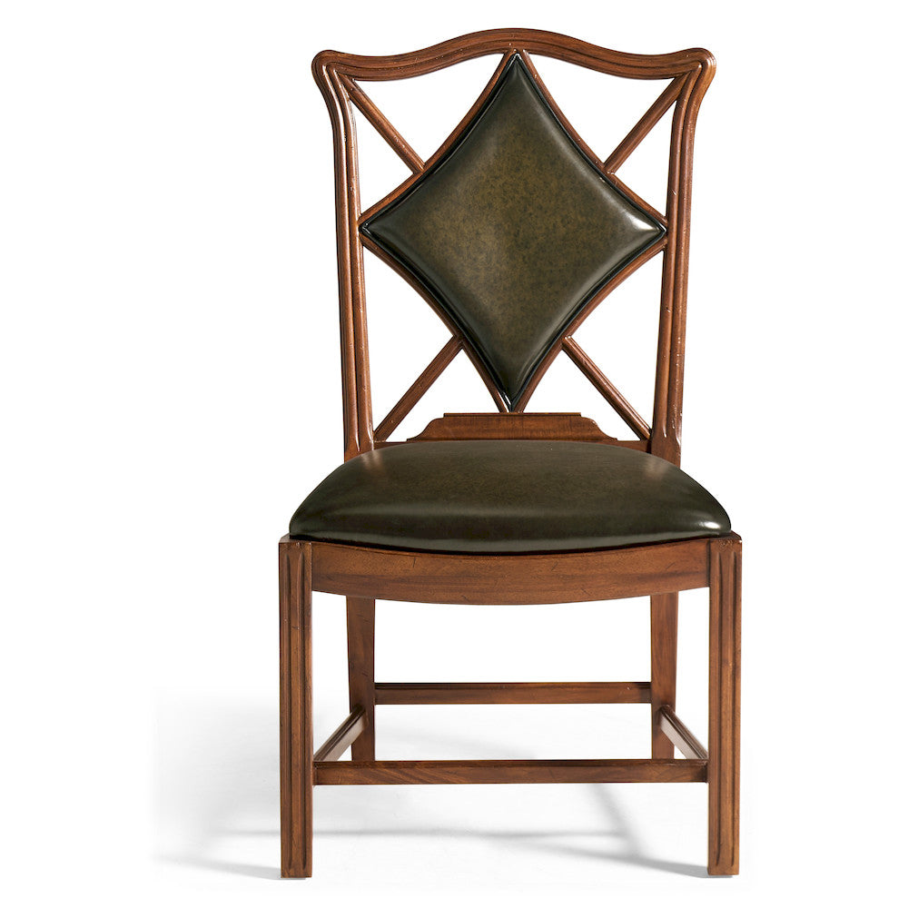 Jonathan Charles Fine Furniture - Playing Card "Diamond" Side Chair - 493362-SC-WAL-L007 view 2